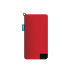 Batterie externe Pebble Pokket 1000mAh de taille micro porte-clés - Rouge